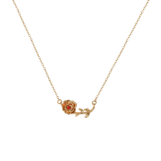 December Birth Flower 3D Pendant Necklace for Women - Argesteel