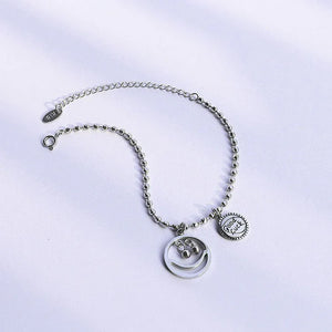 Lucky Vibes β 18K Gold Smiley Face GOOD LUCK Bracelet