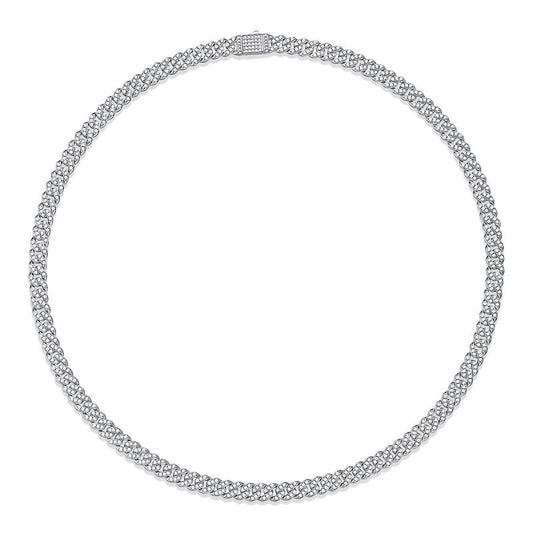 18K Gold Cuban Chain Diamond Necklace - Argesteel
