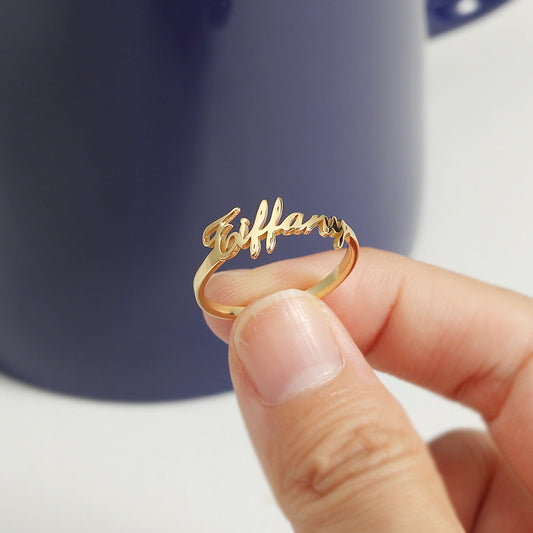Custom Letter Ring – S925 Silver - Argesteel