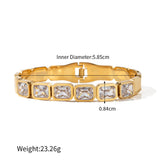 Celestial Glow – 18K Gold Exquisite Zircon Light Luxury Bracelet