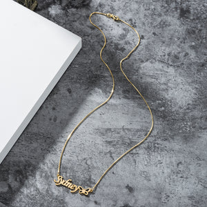 Custom Butterfly Name Necklace – Noble Dazzling | Argesteel