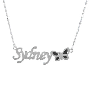 Butterfly Custom Name Necklace β Noble Dazzling 925 Sterling Silver