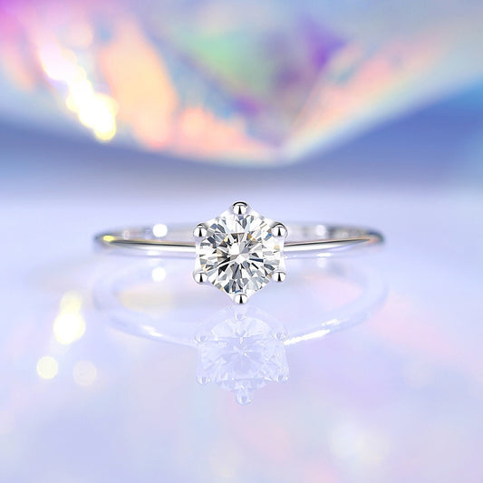 Triangular Moissanite Ring – S925 Silver - Argesteel