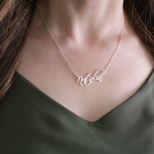 S925 Silver Customizable Name Necklace - Argesteel