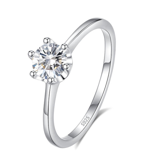 Triangular Moissanite Ring – S925 Silver - Argesteel