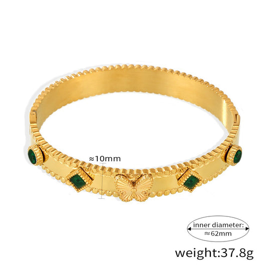 Butterfly Texture Bracelet for Women - Argesteel