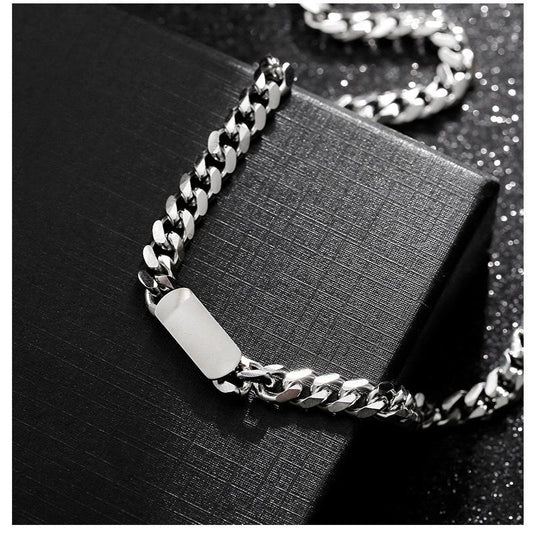 Custom Lettering Thick Necklace for Women - Argesteel