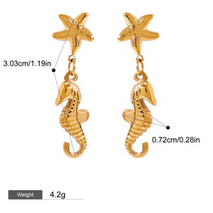 Seahorse Earrings for Women - Argesteel
