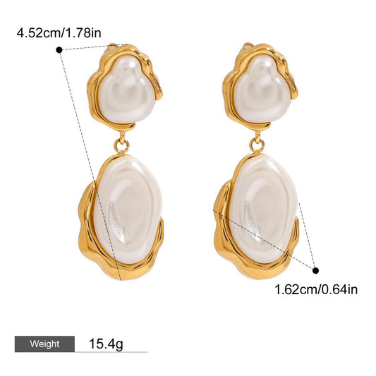 Irregular Pearl Earrings for Women - Argesteel