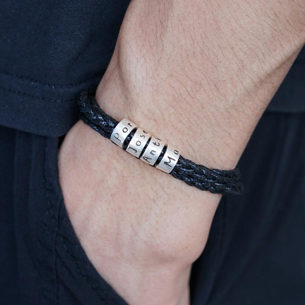 Multi-Layer Braided Customizable Name Bracelet - Argesteel