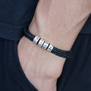 Multi-Layer Braided Customizable Name Bracelet - Argesteel