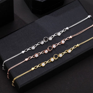Customized Infinity Symbol Photo Projection Bracelet for Women - Argesteel