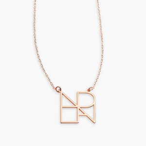 Customized Letter Necklace - 18k Gold for Light Luxury Style