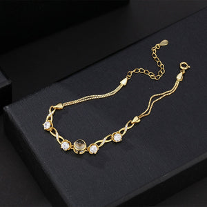 Customized Infinity Symbol Photo Projection Bracelet for Women - Argesteel