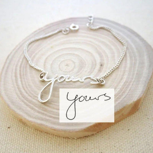 Actual Handwriting Custom Name Bracelet for Women - Argesteel