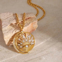 Angel’s Eye Necklace 18K Gold with VVS1 Diamond