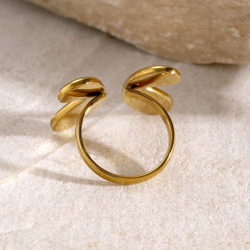 18K Gold Celeste Wing Open Butterfly Ring - Argesteel