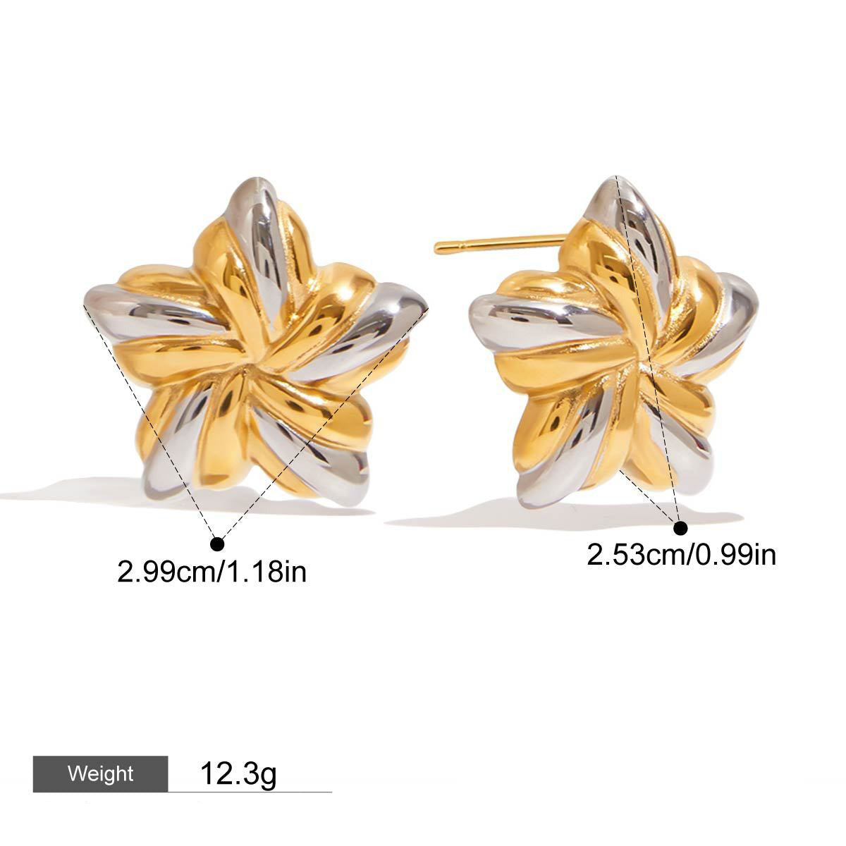 18K Gold Star & Shell Jewelry Set - Argesteel