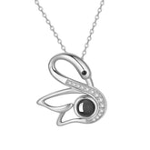 Luxury swan necklace styled for romantic occasion or gift display