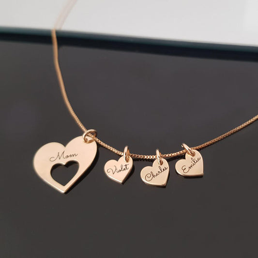 Love Heart Customizable Name Necklace for Women - Argesteel