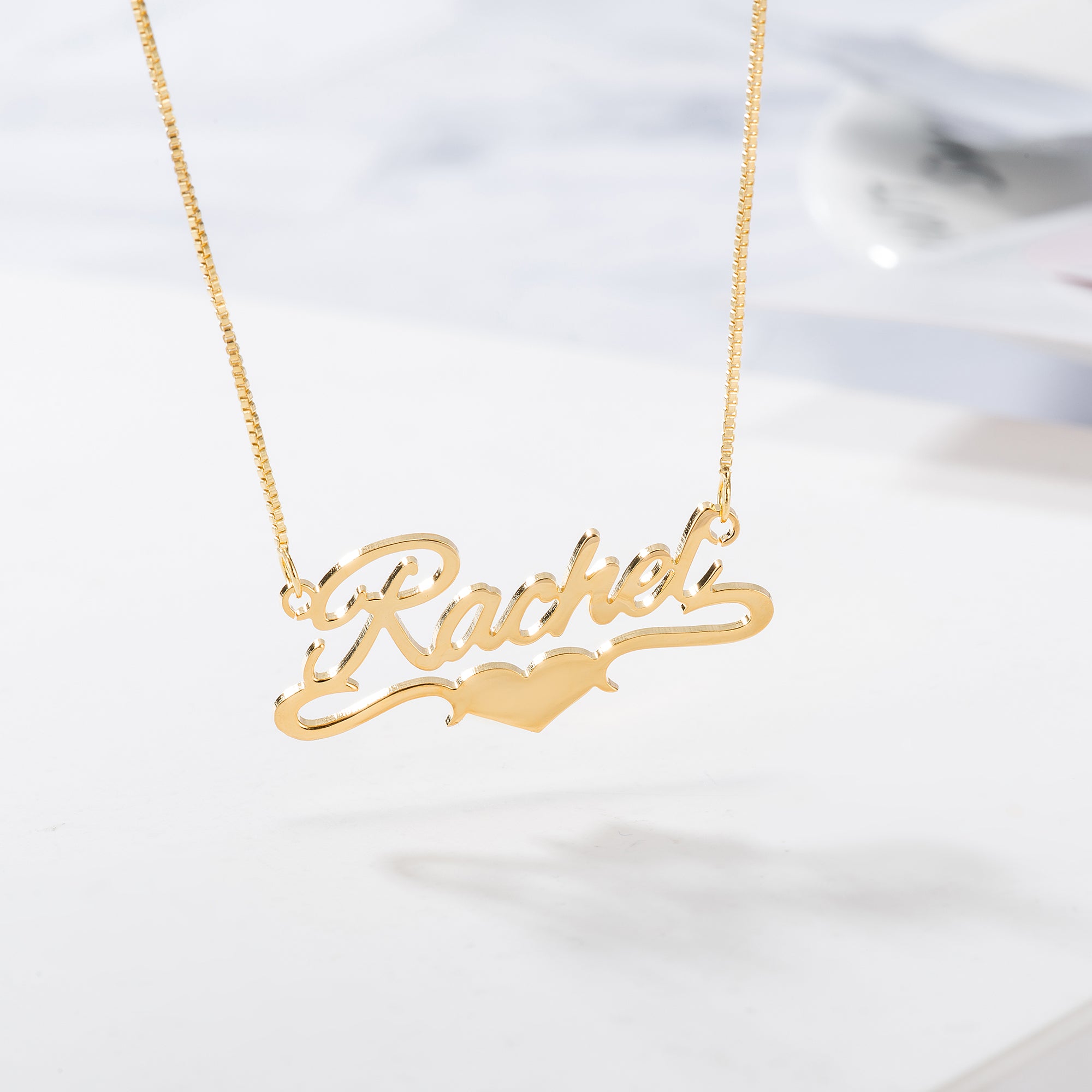 Custom name necklace in 925 sterling silver personalized design