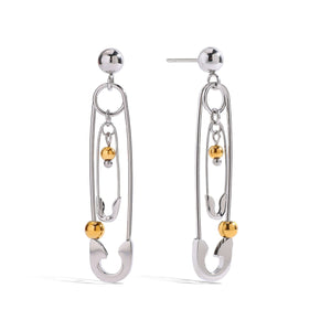 Pin Round Bead Earrings for Women - Argesteel