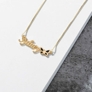 Butterfly Custom Name Necklace β Noble Dazzling 925 Sterling Silver