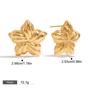 18K Gold Star & Shell Jewelry Set - Argesteel