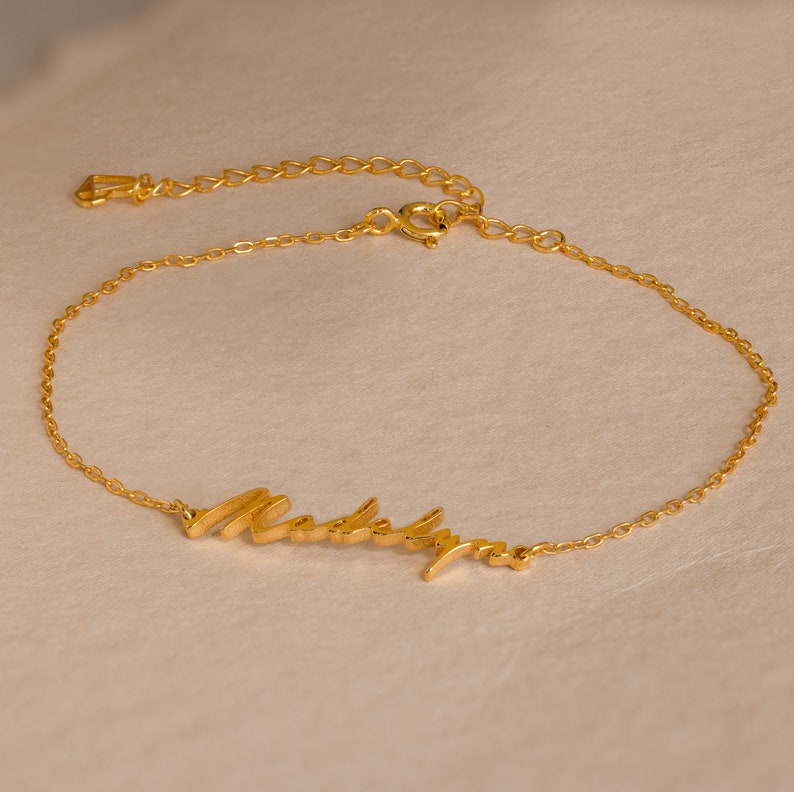 Custom Name Bracelet Style C – Personalized Minimalist - Argesteel