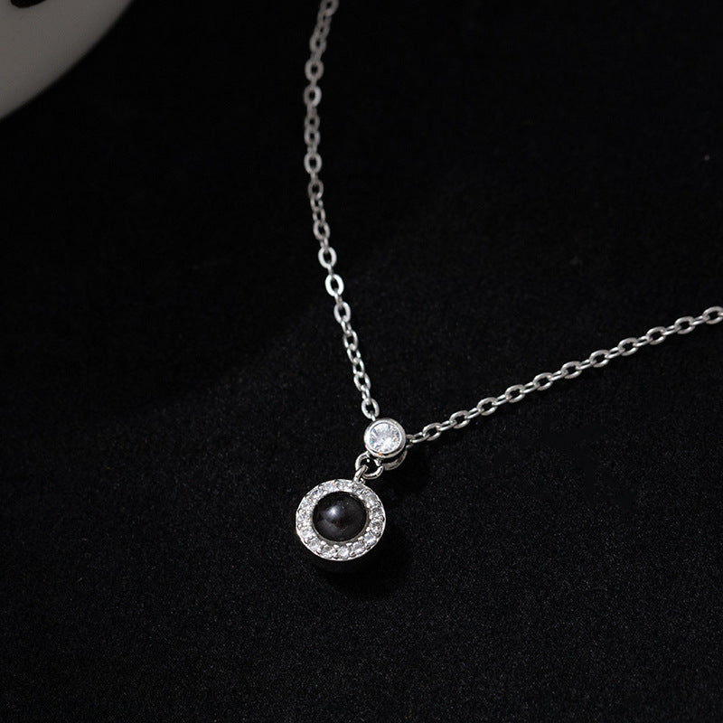 Round Diamond Projection Necklace - Argesteel