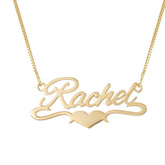 Classic name necklace with personalized engraving