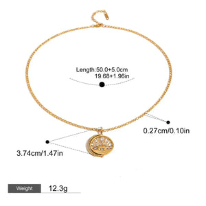 Angel's Eye Necklace 18K Gold VVS1 Diamond Luxury Jewelry - Argesteel