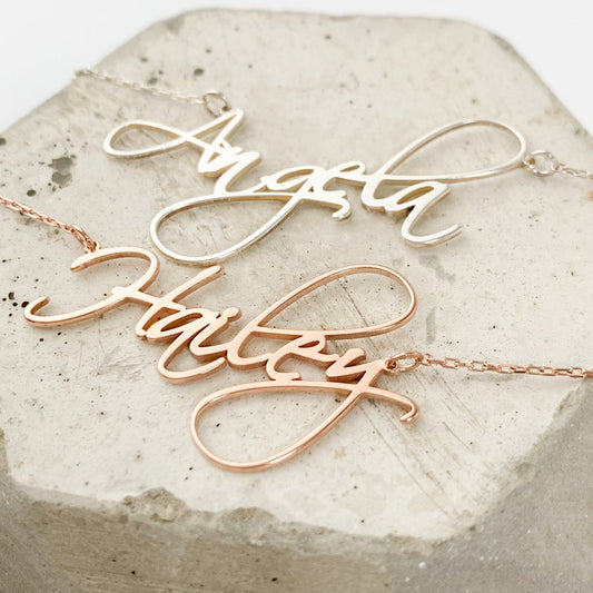 S925 Silver Customizable Name Necklace - Argesteel
