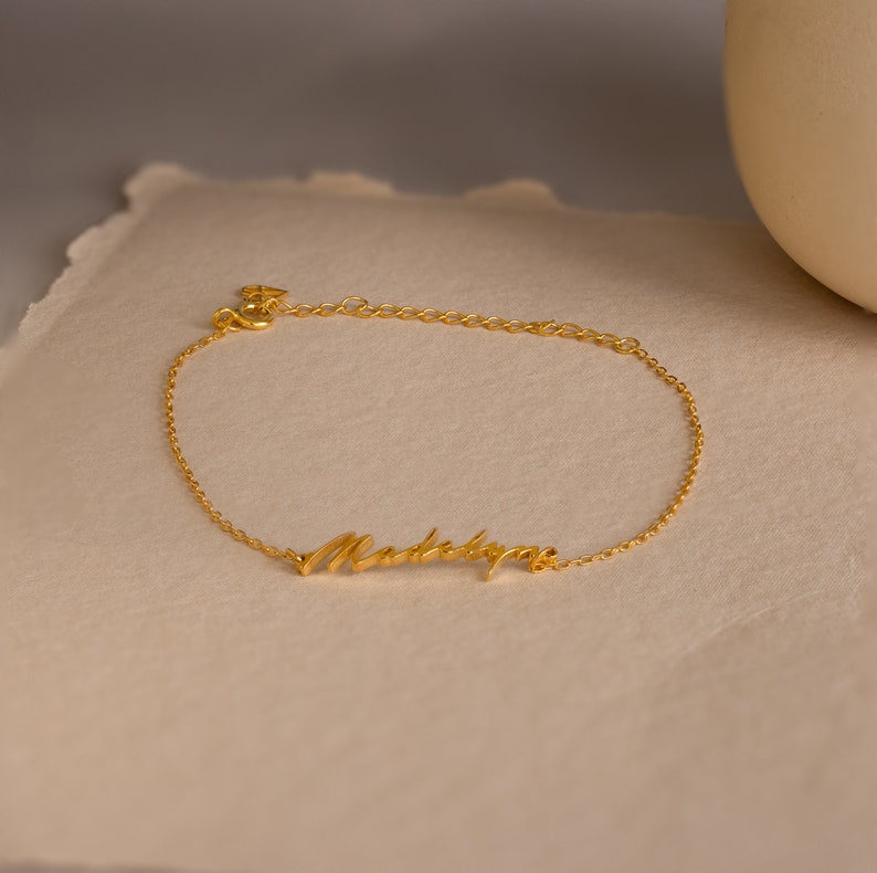 Custom Name Bracelet Style C – Personalized Minimalist - Argesteel