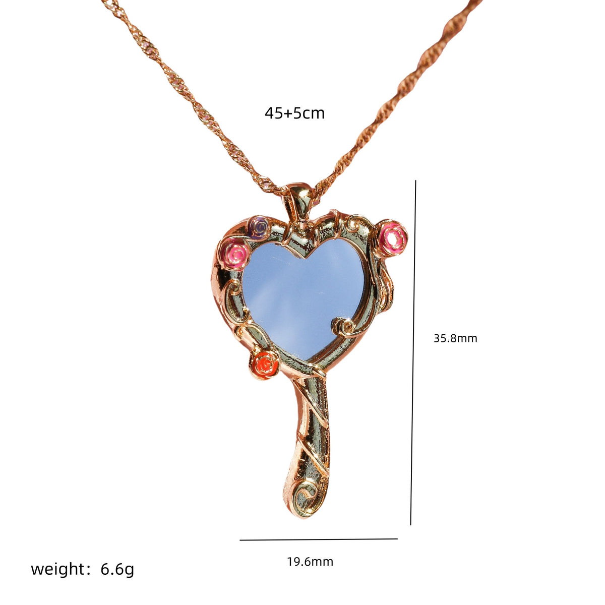 Barbie Magic Mirror Flower Necklace - Argesteel