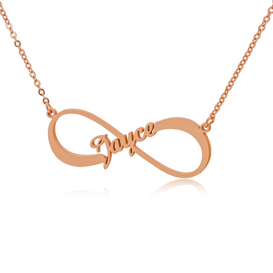 Custom Infinity Symbol Name Necklace – Personalized - Argesteel
