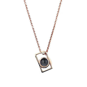 Hollow Camera Projection Necklace for Women - Argesteel