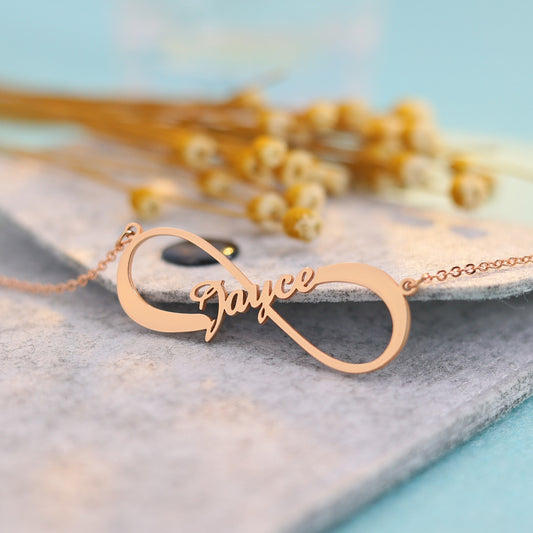 Custom Infinity Symbol Name Necklace – Personalized - Argesteel