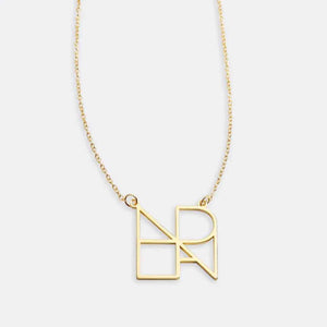 Customized Letter Necklace - 18k Gold for Light Luxury Style