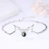 Celestial Angel Wings Projection Bracelet – Elegant Memory Jewelry Bracelets
