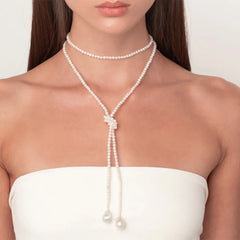 Aurora Pearl Gold Pearl Necklace – 18K Gold Beaded Luxury Design - Argesteel