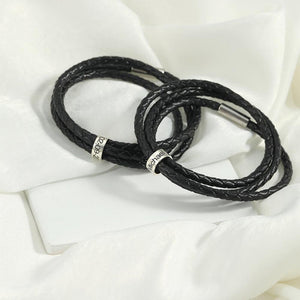 Multi-Layer Braided Customizable Name Bracelet - Argesteel