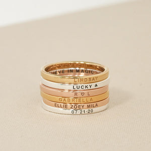 Customizable Name Ring for Women - Argesteel