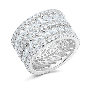18K Gold Hollow Diamond Ring for Women - Argesteel