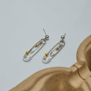 Pin Round Bead Earrings for Women - Argesteel