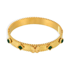 18K gold butterfly with texture design exquisite high-end bracelet Bracelets