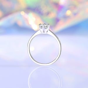 S925 Silver Triangular Diamond Ring - Argesteel