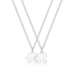Custom Puzzle Piece Necklace – Engraved Personalized | Argesteel