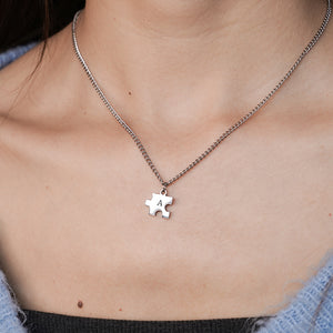 Custom Puzzle Piece Necklace – Engraved Personalized | Argesteel